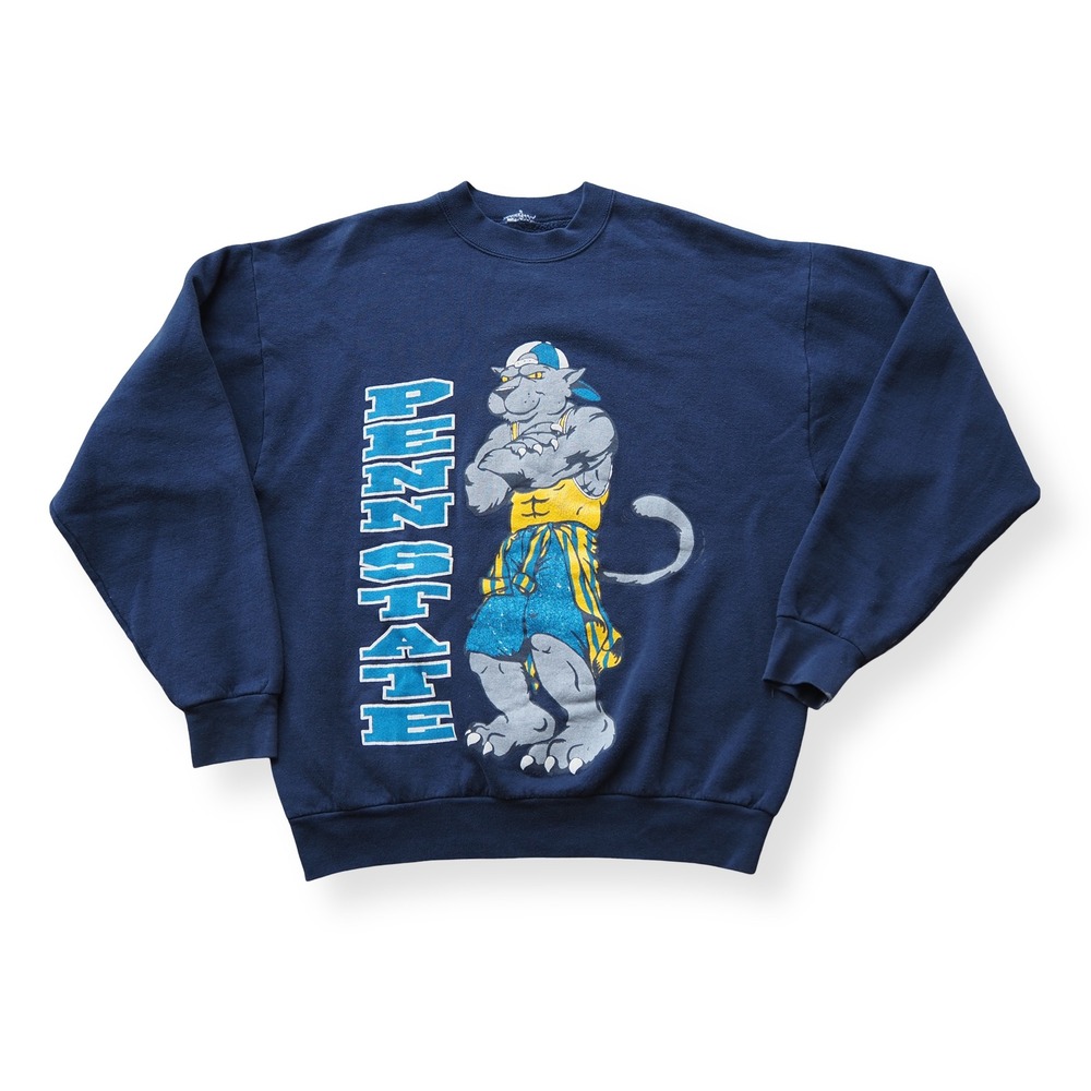 TNT Penn State Nittany Lions Sweatshirt Men's XL Navy‎ Blue Vintage 90s Graphic